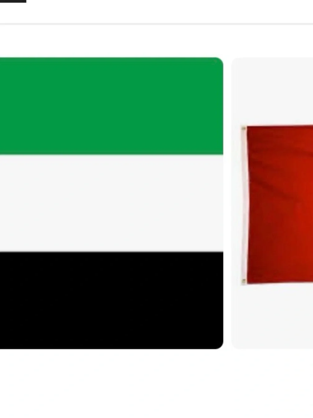 National Geographic UAE Flag Party Banner - Red, Green, White, Black